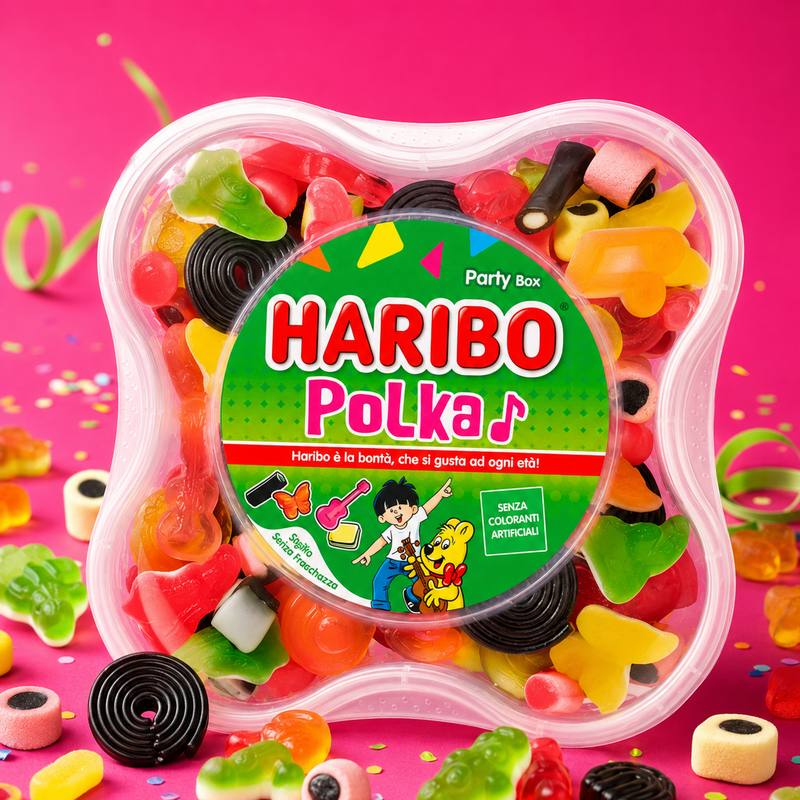 Haribo Polka Party Box — mix di gommosi assortiti