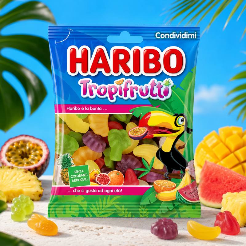 Haribo Tropifrutti — gommosi a forma di frutta tropicale