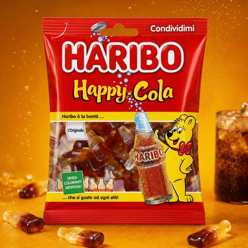 Haribo Happy-Cola — caramelle gommose gusto cola